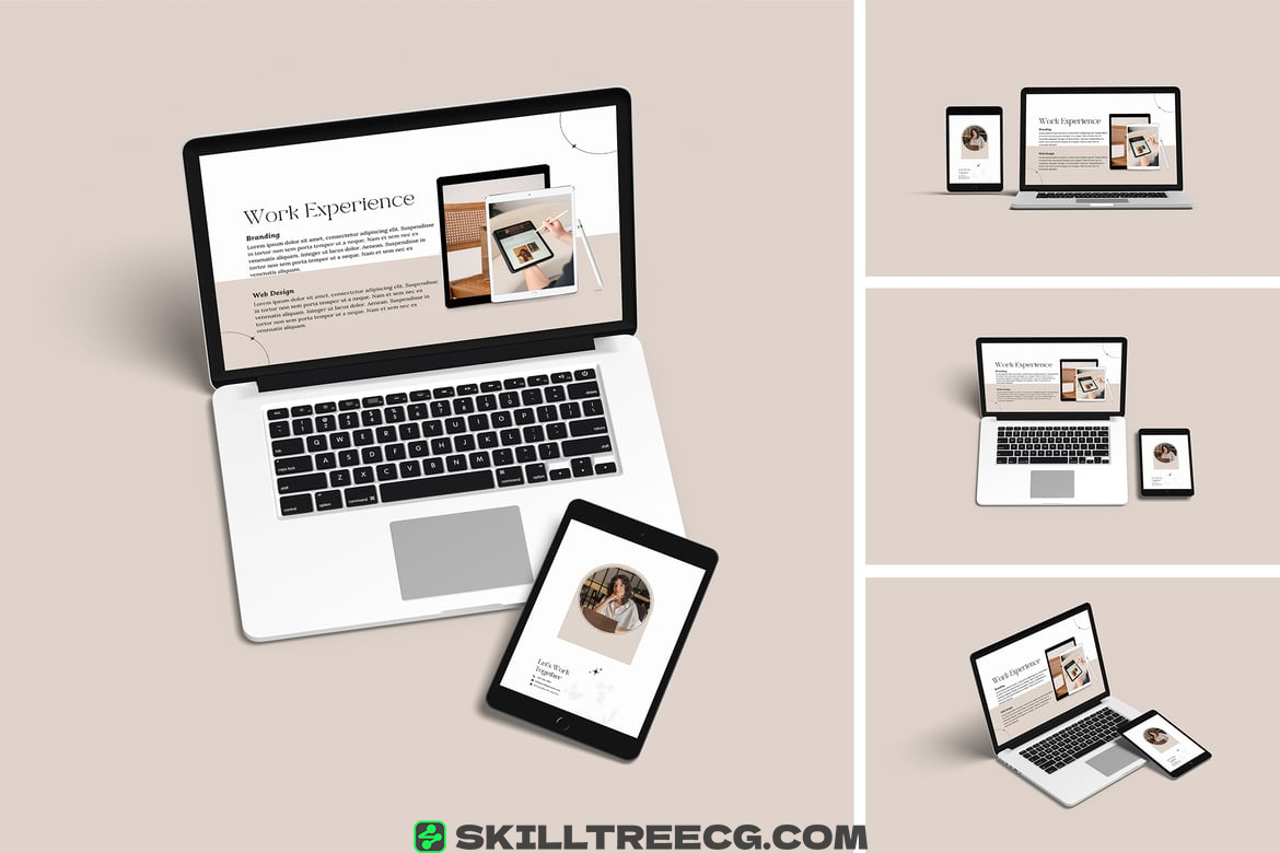 MacBook and iPad Mockup（826342）-技能树